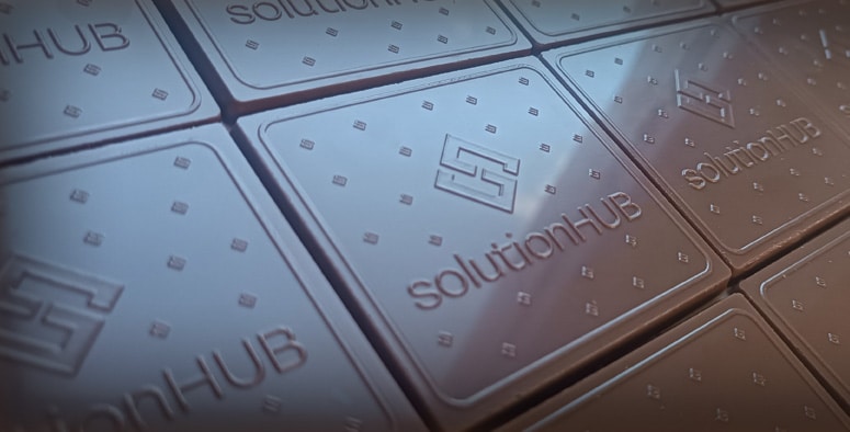 solutionHUB céges csokoládé