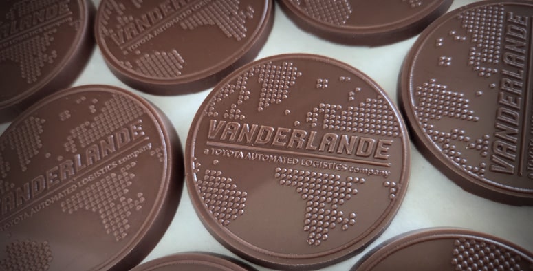 vanderlande 2 céges csokoládé