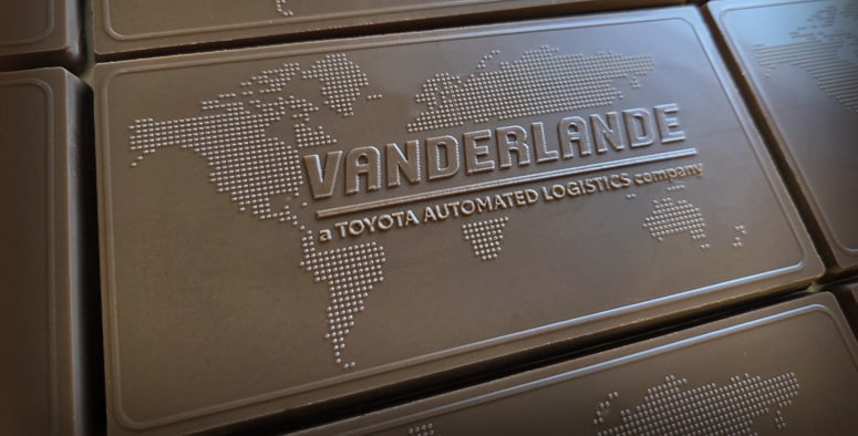 vanderlande 2 céges csokoládé